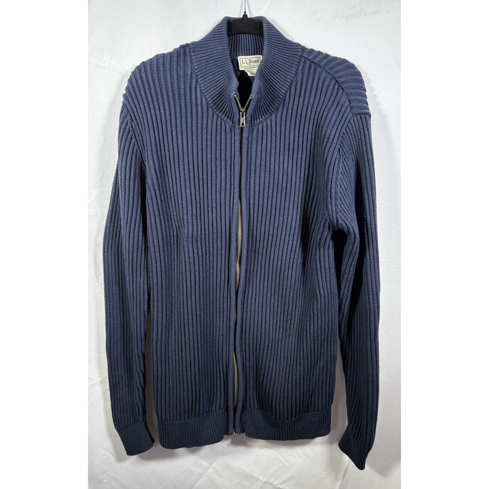 LL‎ Bean Sweater Size Large/Tall Full Zip Heavy thick